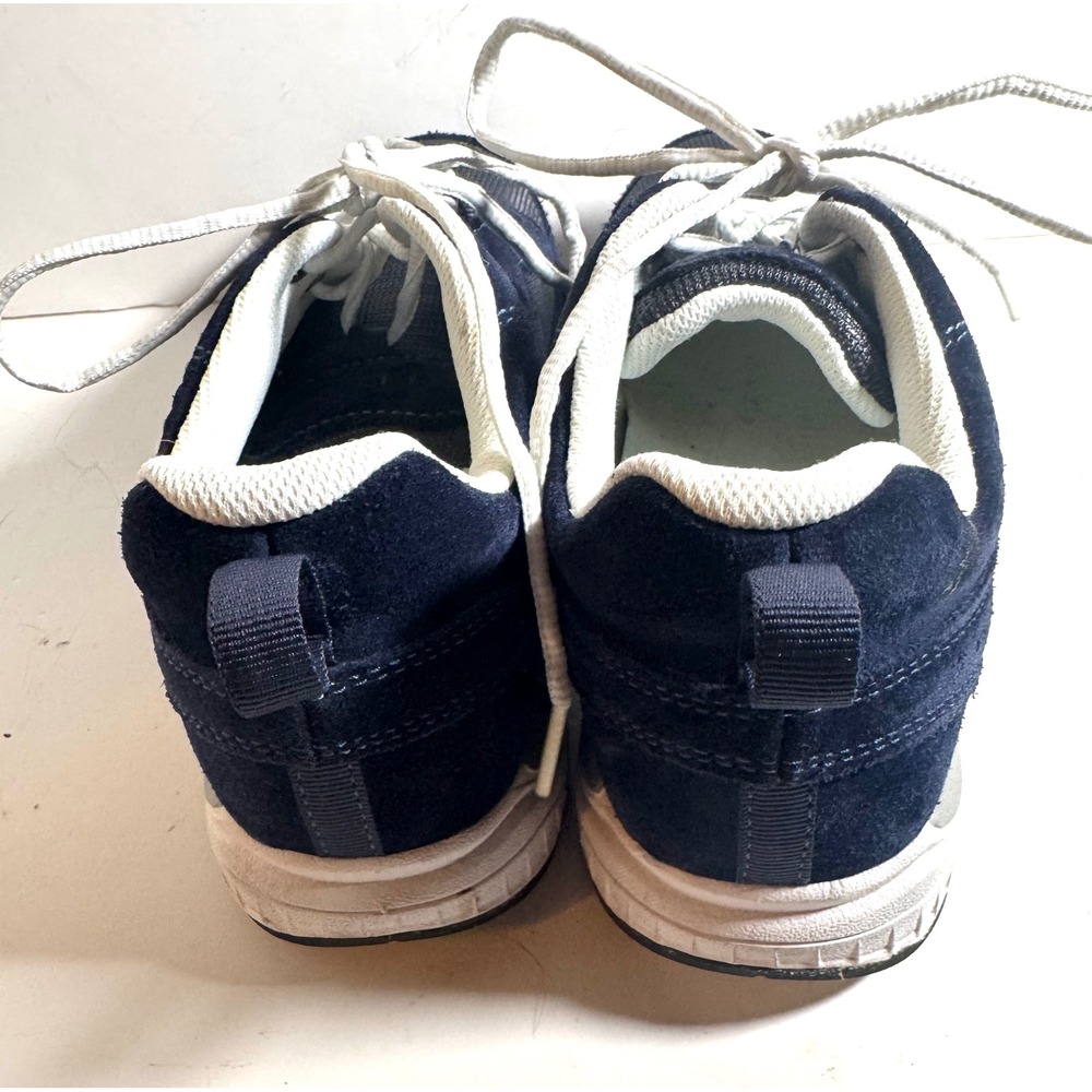 LL Bean Womens Navy Blue Suede Mesh Walking Shoes Sneakers Size 8 Med Athletic - Picture 4 of 7
